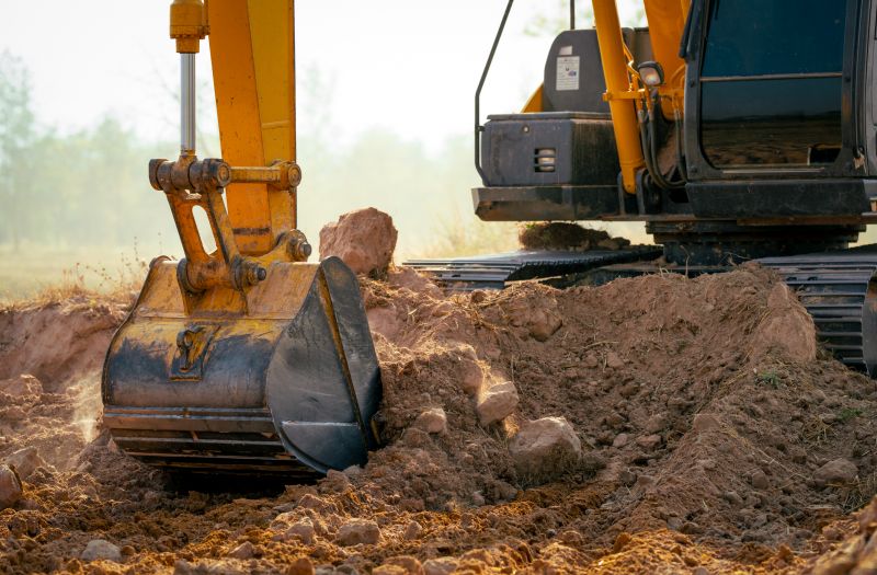 Excavation Equipment in Use